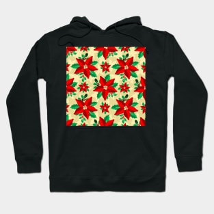 Christmas Floral Pattern Hoodie